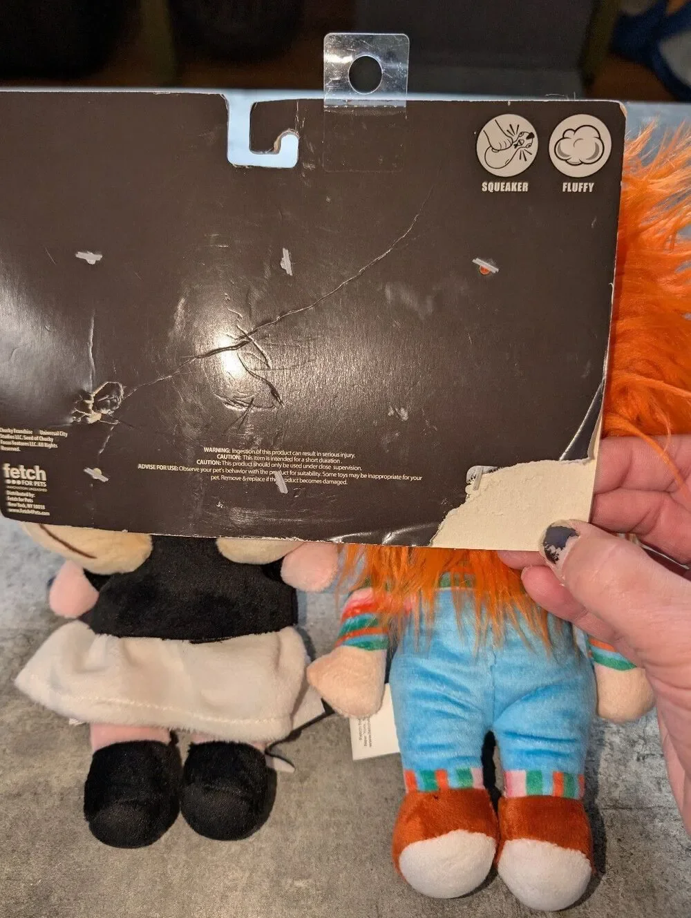 Chucky + Tiffany Universal City Lot 2 Stuffed Plush Dog Toys Dolls Horror 9